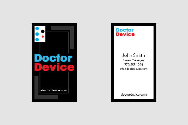 business card mockup