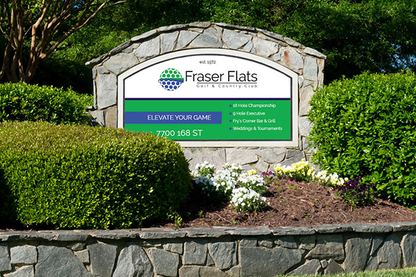 fraser flats entrance sign mockup