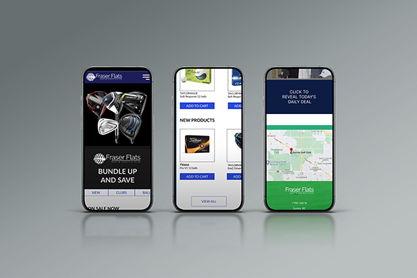 mobile website mockup